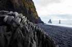Reynisdrangar, Vik, Iceland. Black sand beach in the southern most village in Iceland. Art Print